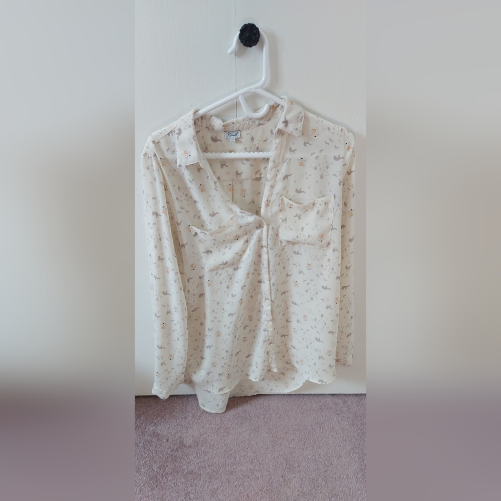 Kismet Fox Patterned Collared Shirt